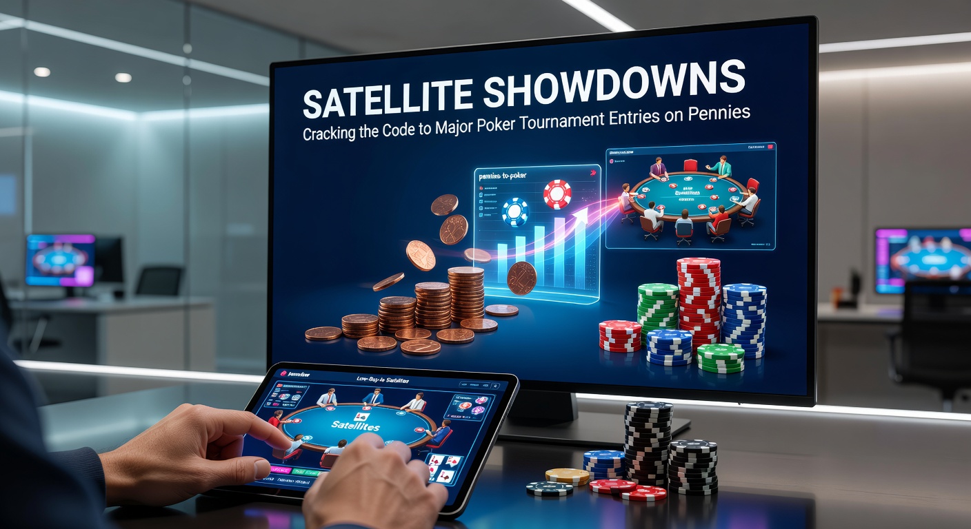 Gewinner eines Satelliten feiert mit Ticket zum WSOP Main Event in der Hand, jubelnde Menge im Hintergrund