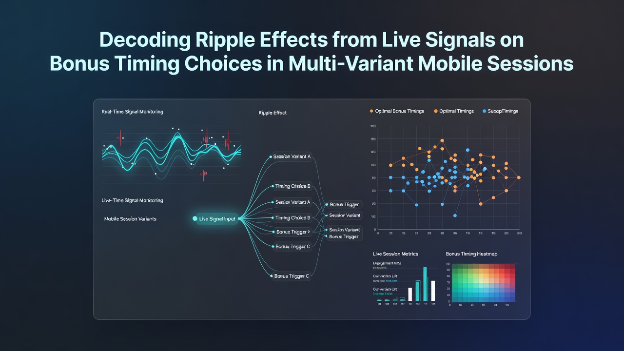 Analyse von Bonus-Timing-Mustern basierend auf Live-Signalen in Multi-Varianten-Mobilsessions