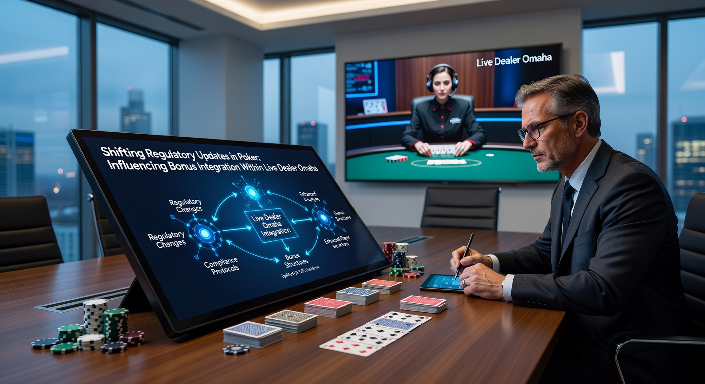 Live-Dealer-Omaha-Tisch auf einem mobilen Endgerät mit sichtbarer Bonusanzeige